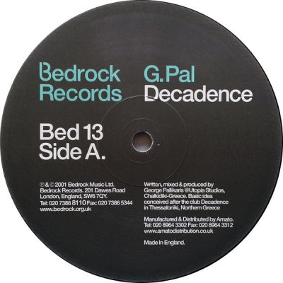 G.PAL PRESENTS - Decadence / Krevadence