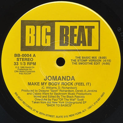 JOMANDA - Make My Body Rock