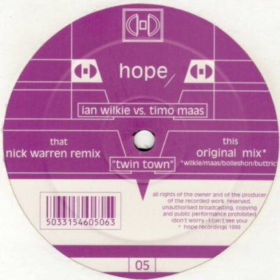 IAN WILKIE VS TIMO MAAS - Twin Town
