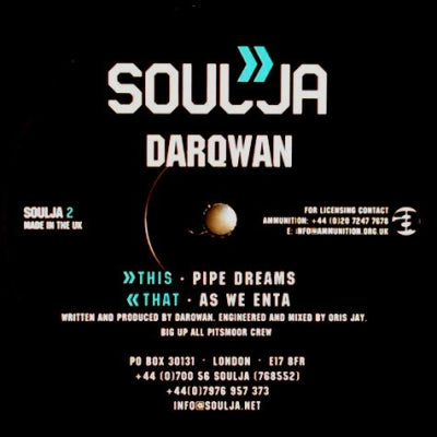 DARQWAN - As We Enta / Pipe Dreams