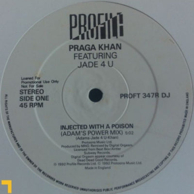PRAGA KHAN FEAT. JADE 4U - Injected With A Poison (Remix)