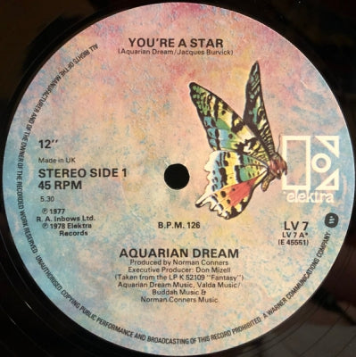 AQUARIAN DREAM - You're A Star / Play It For Me (One More Time)