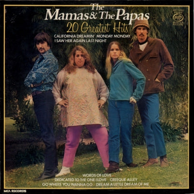THE MAMAS & THE PAPAS - 20 Greatest Hits