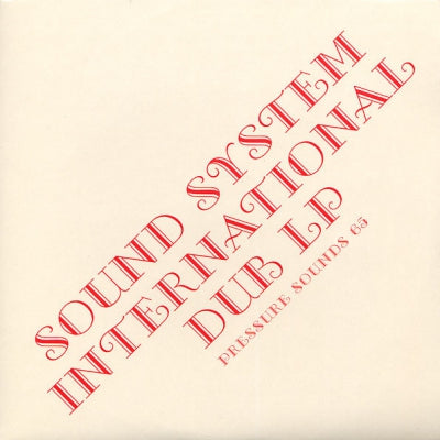 KING TUBBY & THE CLANCY ECCLES ALL STARS - Sound System International Dub LP