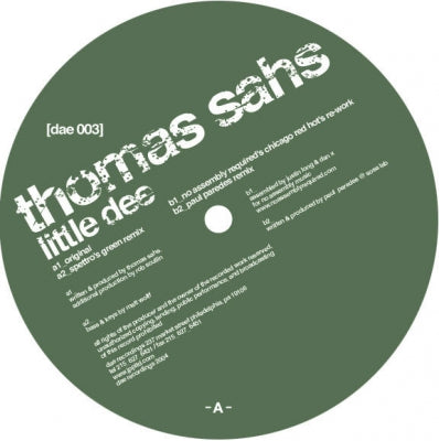 THOMAS SAHS - Little Dee