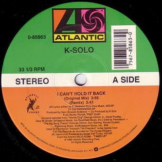 K-SOLO - I Can't Hold It Back