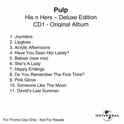 PULP  - His 'N' Hers