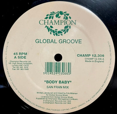 GLOBAL GROOVE - Body Baby