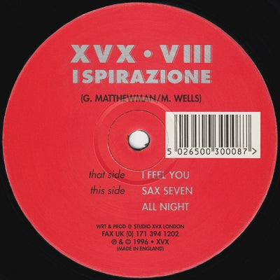 ISPIRAZIONE - I Feel You / Sax Seven / All Night