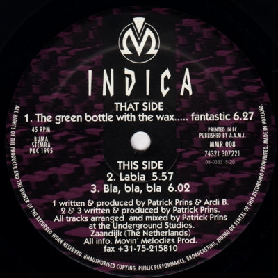INDICA - The Green Bottle With The Wax..... Fantastic