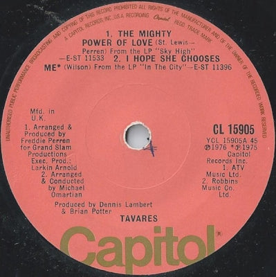 TAVARES - The Mighty Power Of Love