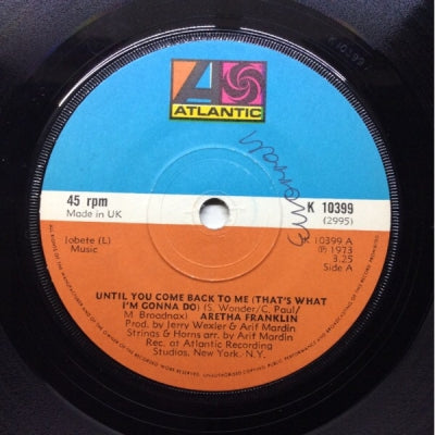 ARETHA FRANKLIN - Until You Come Back To Me (That's What I'm Gonna Do)