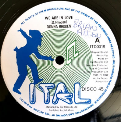 DONNA RHODEN - We Are In Love