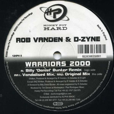 ROB VANDEN & D-ZYNE - Warriors 2000