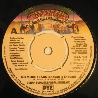 DONNA SUMMER / BARBRA STREISAND - No More Tears (Enough Is Enough)