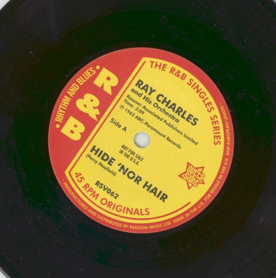 RAY CHARLES AND HIS ORCHESTRA - Hide 'Nor Hair / Unchain My Heart / Hit The Road Jack