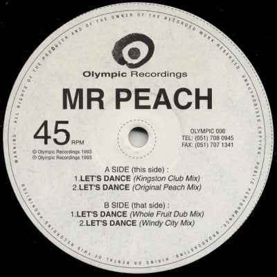 MR PEACH - Let's Dance
