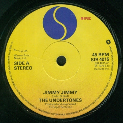 THE UNDERTONES - Jimmy Jimmy / Mars Bars.