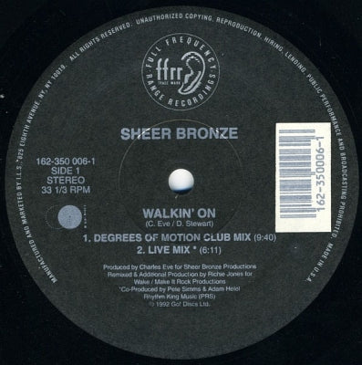 SHEER BRONZE - Walkiin' On