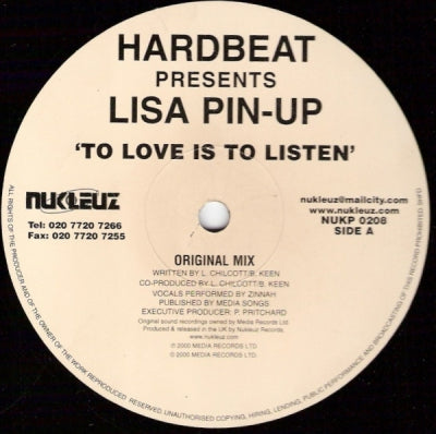 HARDBEAT PRESENTS... LISA PIN-UP - To Love Is To Listen