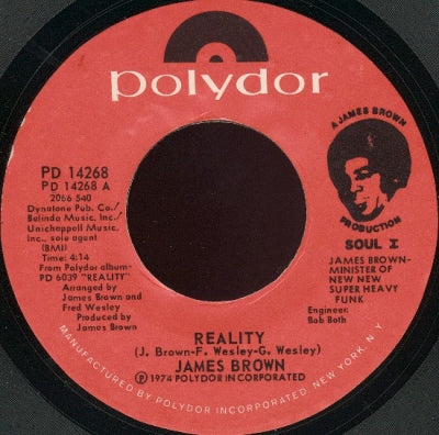 JAMES BROWN - Reality / I Need Your Love So Bad
