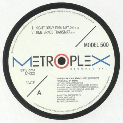 MODEL 500 - Night Drive (Thru-Babylon) / Time Space Transmat / No UFO's (D-MIX)