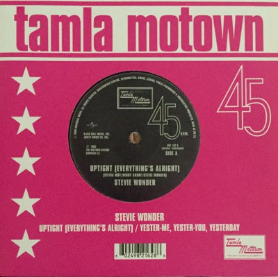 STEVIE WONDER - Yester-Me, Yester-You, Yesterday / Uptight (Everything's Alright)