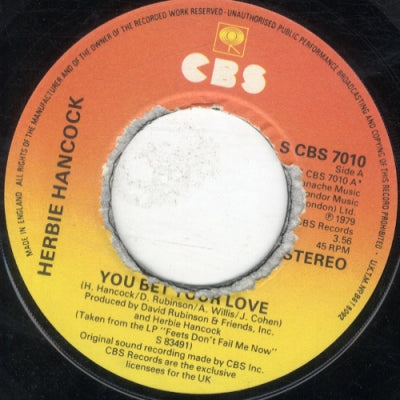 HERBIE HANCOCK - You Bet Your Love / Knee Deep