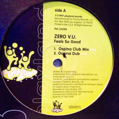 ZERO V.U. - Feels So Good