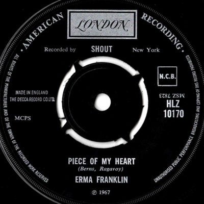 ERMA FRANKLIN - Piece Of My Heart / Big Boss Man