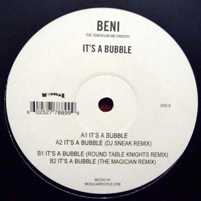 BENI FEAT. SEAN DELEAR AND TURBOTITO - It's A Bubble
