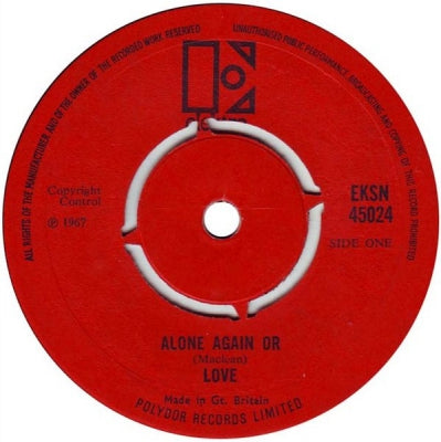 LOVE - Alone Again Or / Bummer In The Summer
