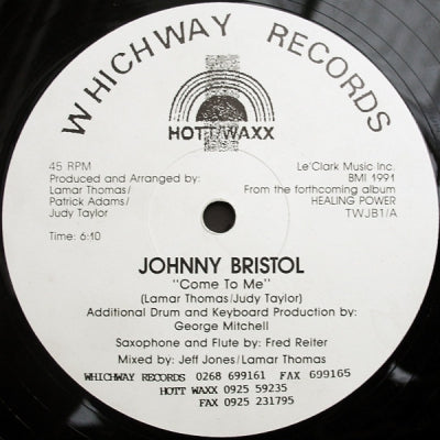 JOHNNY BRISTOL - Come To Me