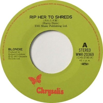 BLONDIE - 汚れた天使 = Rip Her To Shreds