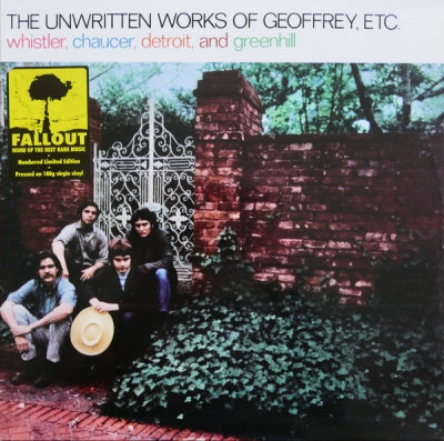 WHISTLER, CHAUCER, DETROIT, AND GREENHILL - The Unwritten Works Of Geoffrey, Etc.