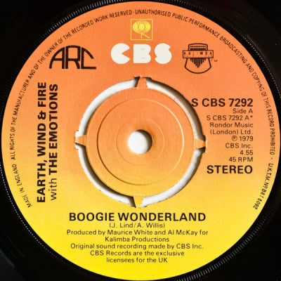 EARTH, WIND & FIRE - Boogie Wonderland / Instrumental