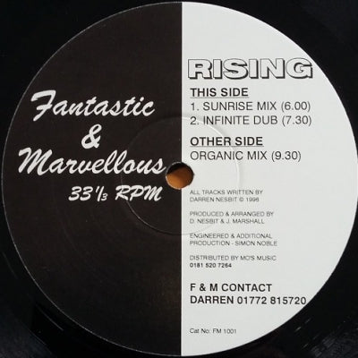 FANTASTIC & MARVELLOUS - Rising