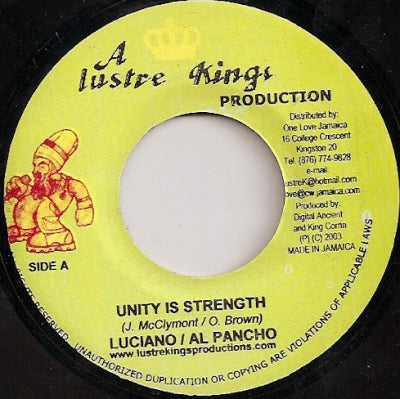 LUCIANO & AL PANCHO / NATTY KING - Unity Is Strength / See The Wicked Run