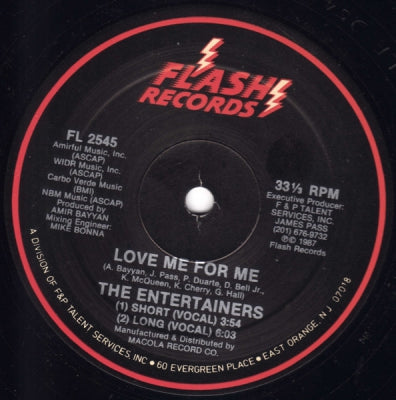 THE ENTERTAINERS - Love Me For Me