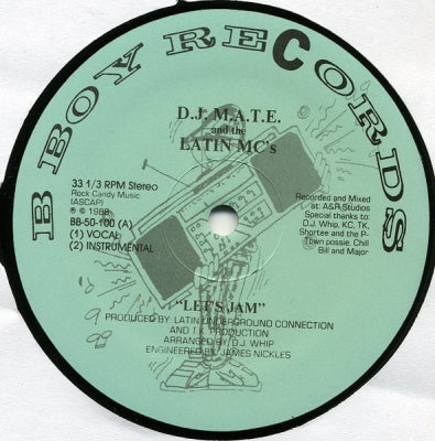 D.J. M.A.T.E. AND THE LATIN MC'S - Let's Jam