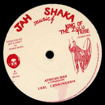 EARL CUNNINGHAM / ART CRAFT ALL STARS / SHAKA RIDIM SECTION - African Man / Man For Africa