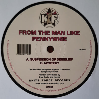 FROM THE MAN LIKE THE PENNYWISE - Suspension Of Disbelief / Mystery