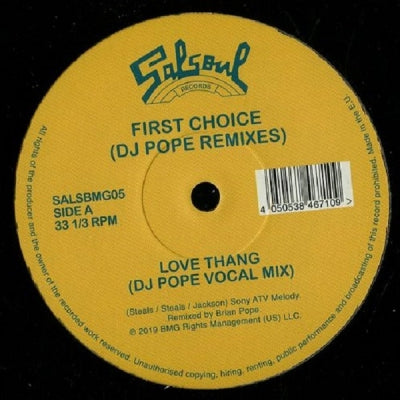 FIRST CHOICE - Love Thang (DJ Pope Remixes)