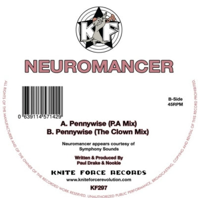 NEUROMANCER - Pennywise Remixes EP (P.A. Mix / The Clown Mix)
