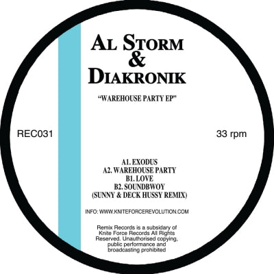 AL STORM & DIAKRONIK - Warehouse Party EP