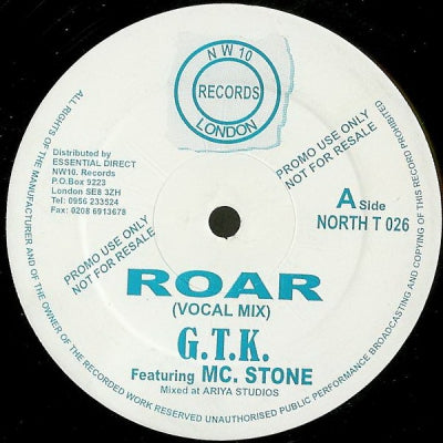 G.T.K. FEATURING MC. STONE - Roar