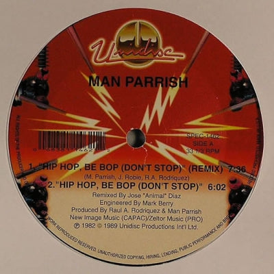 MAN PARRISH - Hip Hop, Be Bop (Don't Stop) / Heatstroke
