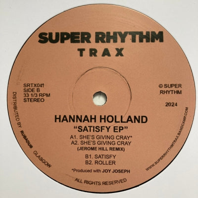 HANNAH HOLLAND - Satisfy EP