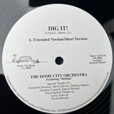 THE DOME CITY ORCHESTRA FEAT. DELISHA - Dig It!