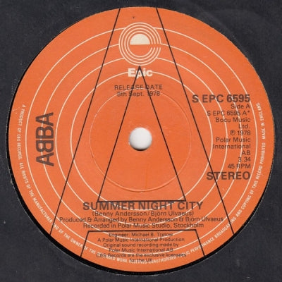 ABBA - Summer Night City / Medley: Pick A Bale Of Cotton / On Top Of Old Smokey / Midnight Special